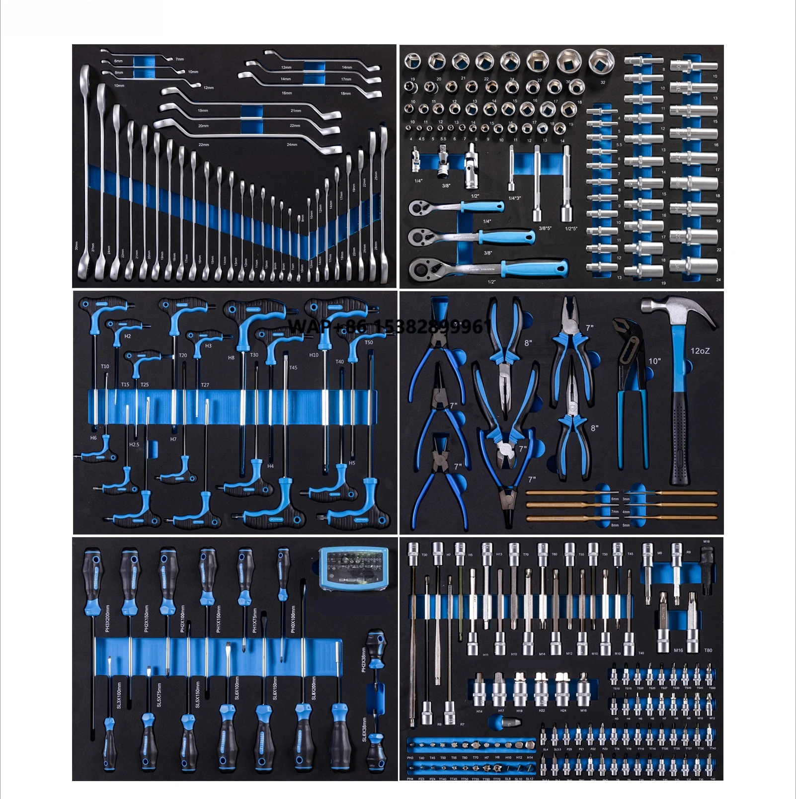 Workshop Tools In Ship - Professionelles 310-teiliges CRV Metall Auto-Reparatur Handwerkzeug-Set