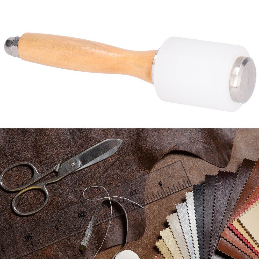 Mallet Wood Carving - Mehrzweck-Lederhammer in Verschiedenen Farben, 21cm Länge,