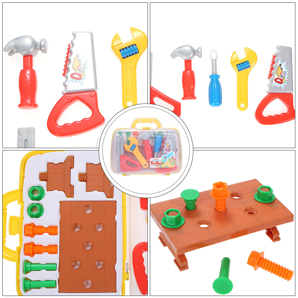 Tools Workshop For Kids - 1 Set Plastik-Werkzeugkasten-Spielset in großer Größe