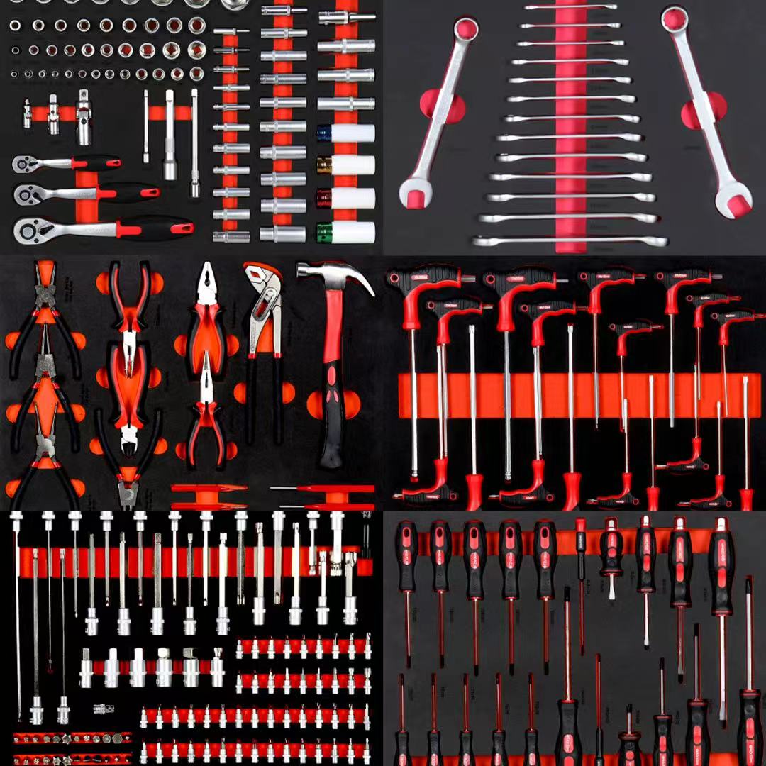 Workshop Tools In Ship - Professionelles 258-teiliges CRV Metall-Autoreparatur-Handwerkzeugset Versandfertig für