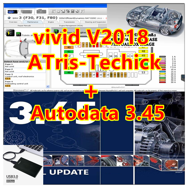 Special Workshop Tools - 2026 Auto-Reparatursoftware Vivid 2018 Werkstatt-Daten 2018