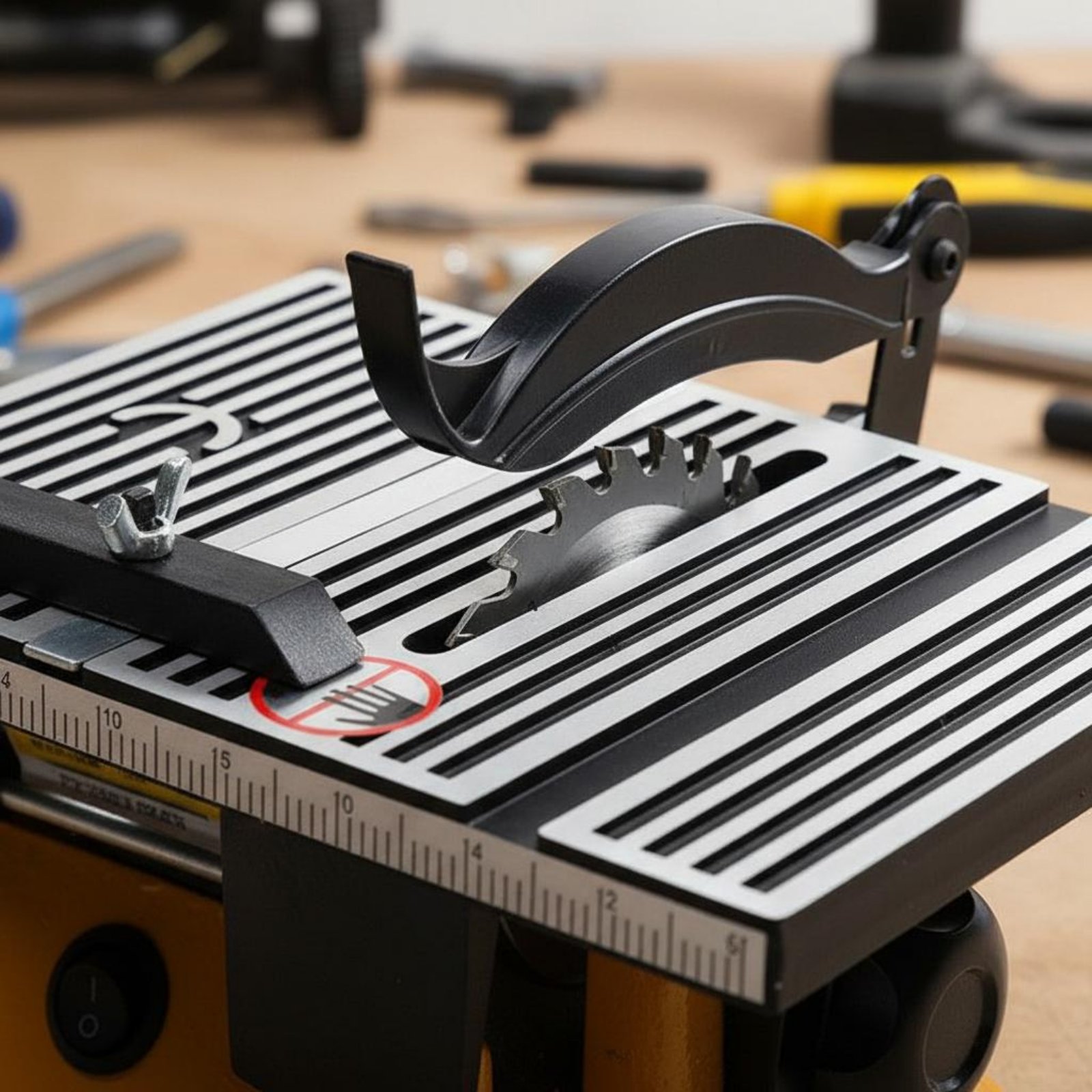 Workshop Tools Bench - Mini-Tischkreissäge Tragbare Miniatur-Tischsäge Schneidemaschine Geräuscharmes Elektrowerkzeug