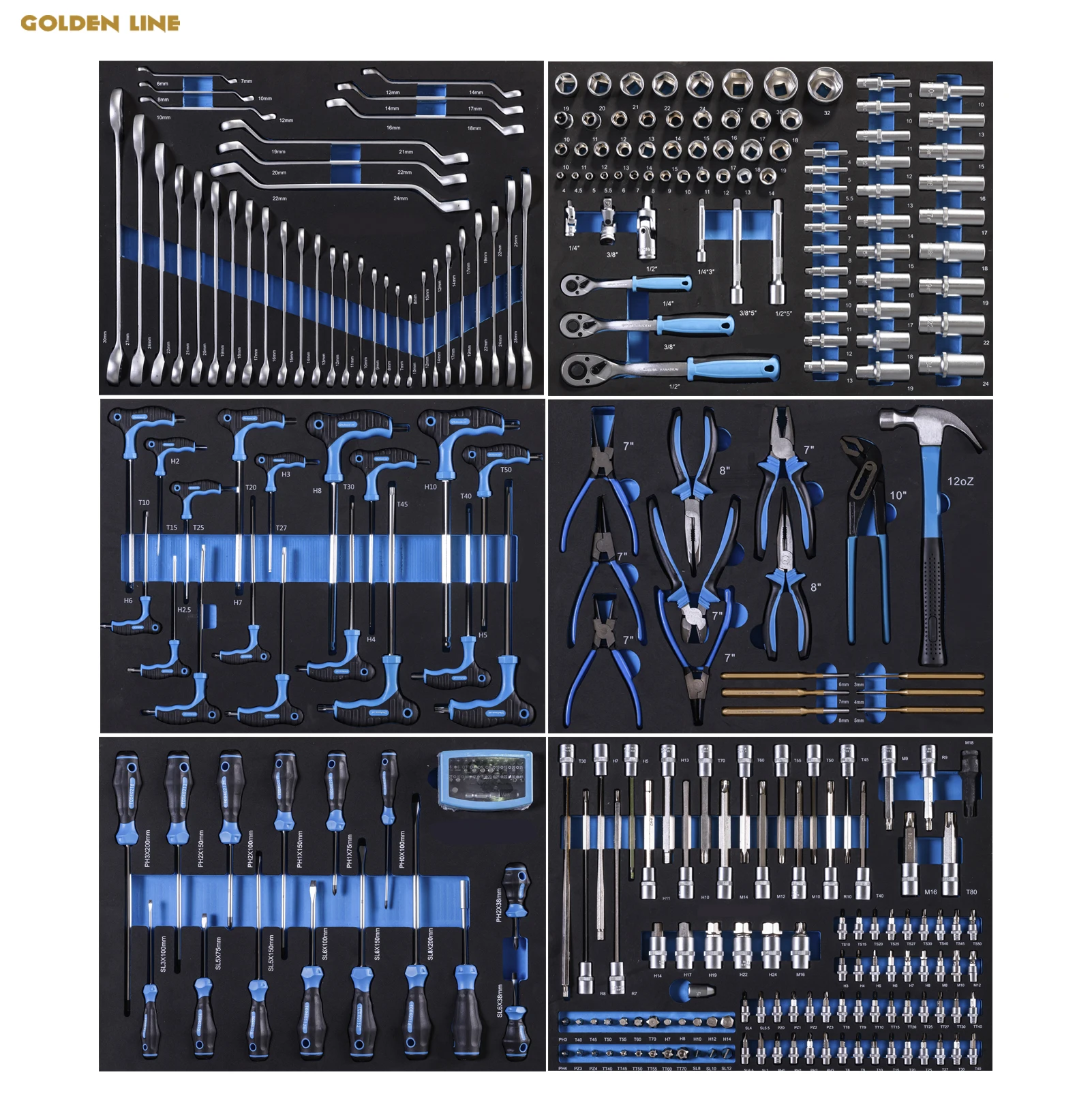 Workshop Tools In Ship - Professionelle 310-teiliges CRV-Handwerkzeug-Set für Autoreparatur aus