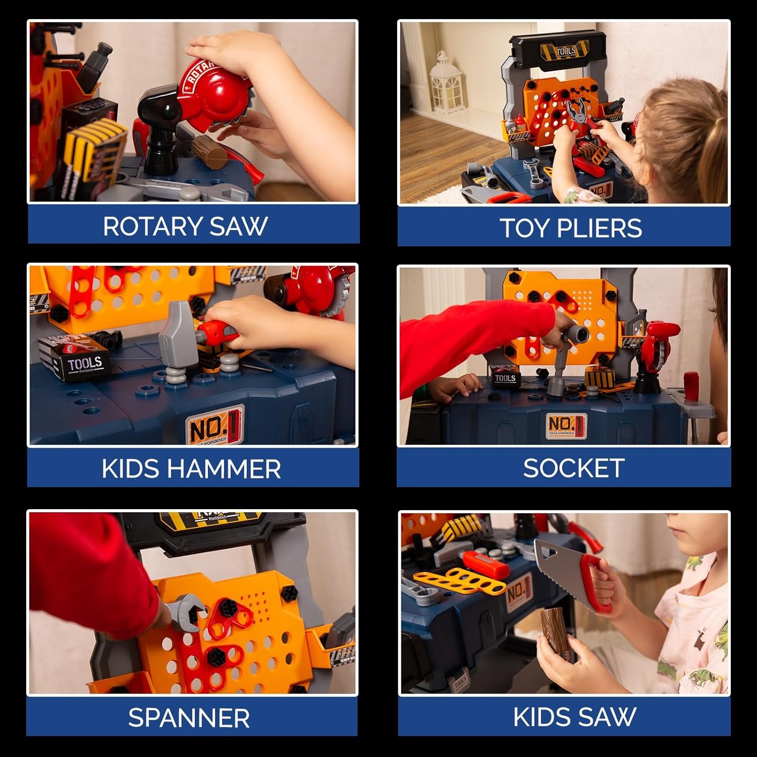 65-teiliges Kinder-Werkzeugban – Tools Workshop For Kids Bewertung und Preis