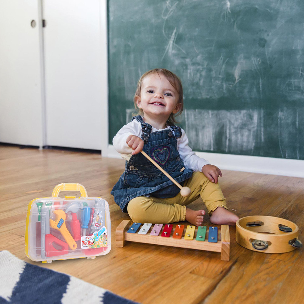 1 Set Plastik-Werkzeugkasten f – Tools Workshop For Kids Bewertung und Preis