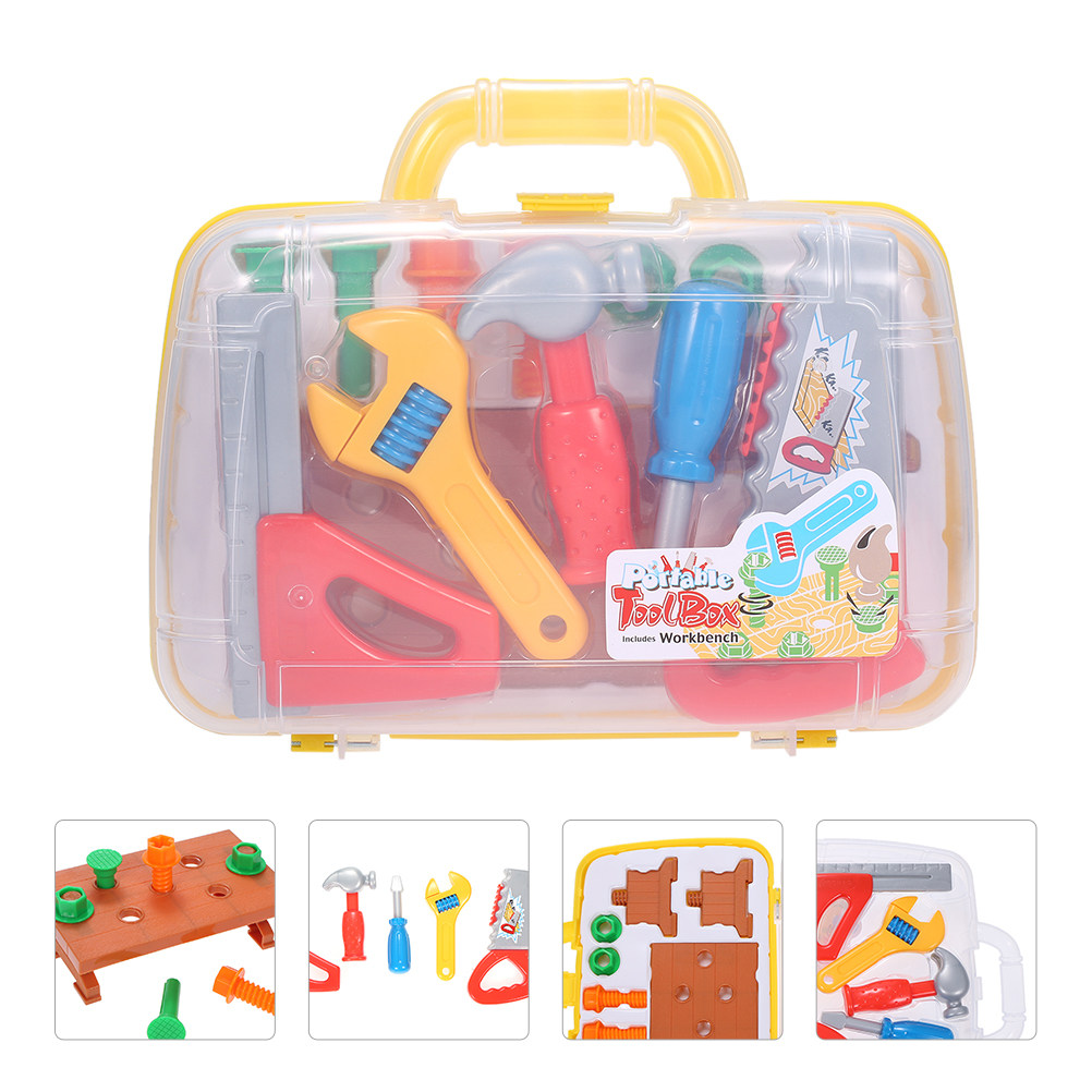 1 Set Plastik-Werkzeugkasten f – Tools Workshop For Kids Bewertung und Preis